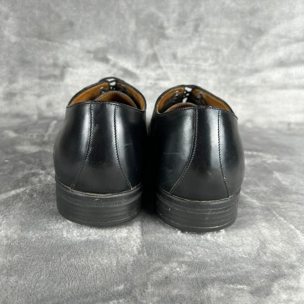 Florsheim‎ Comfortech Mens 10 D Black Leather Cap Toe Oxford Dress Shoes 20398